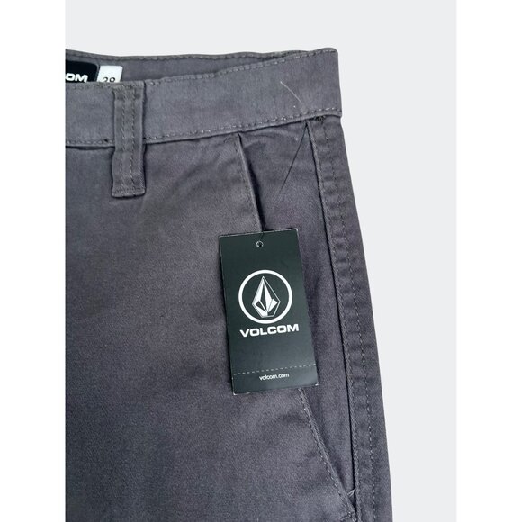 Volcom Mens Road Trip Shorts  Charcoal Cotton Blend Casual Wear Size 38 - Picture 11 of 13